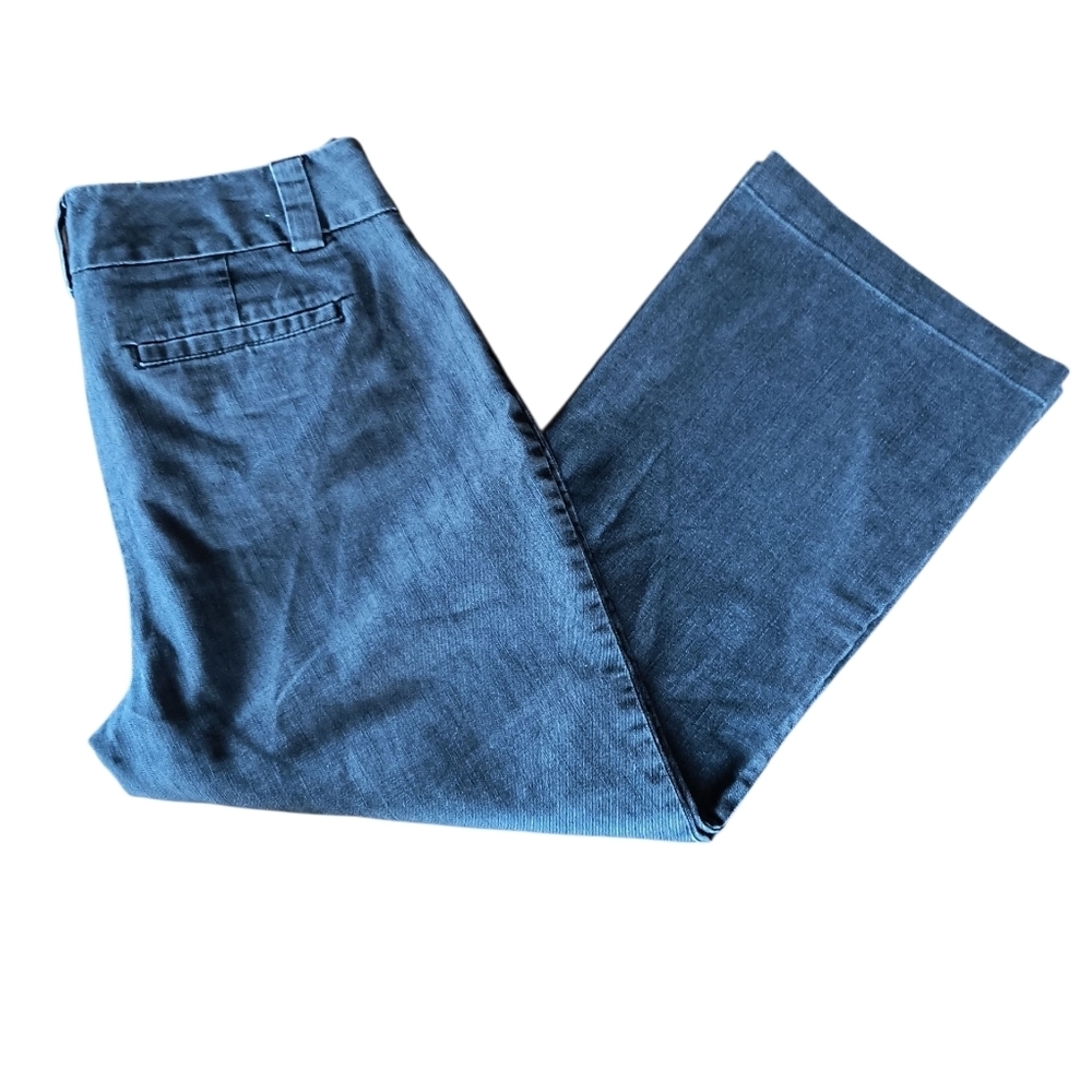 GAP Gray/Blue Women's Ankle Trousers Size 8